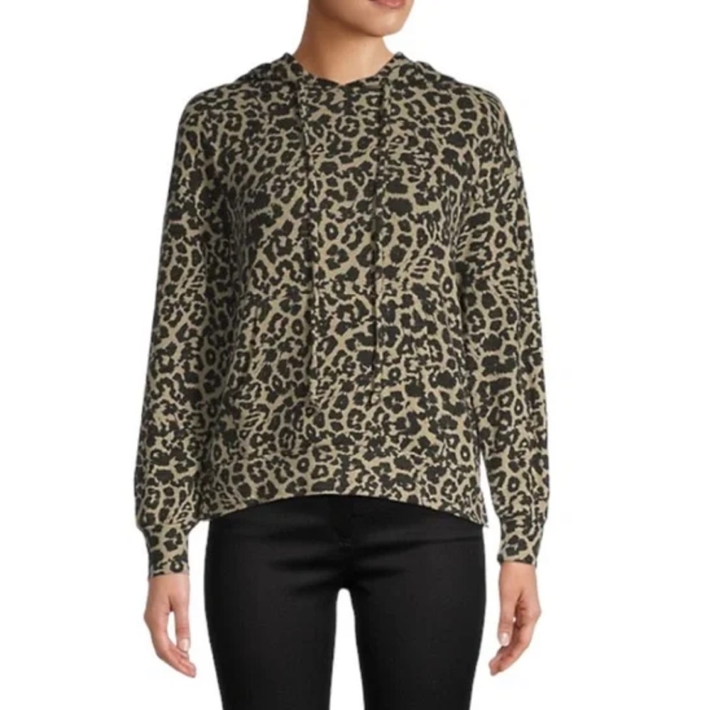 For the Republic Leopard pull over hoodie